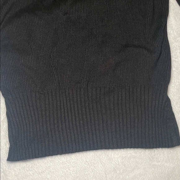 Apt. 9 Black Sweater with Plush Collar - Picture 5 of 6